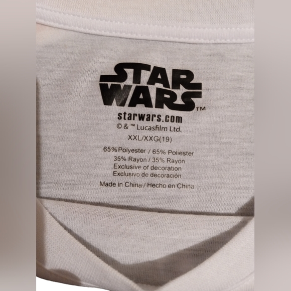 STAR WARS T- SHIRT Size XXL. Ladies. Preowned well taken care of. - Picture 5 of 6